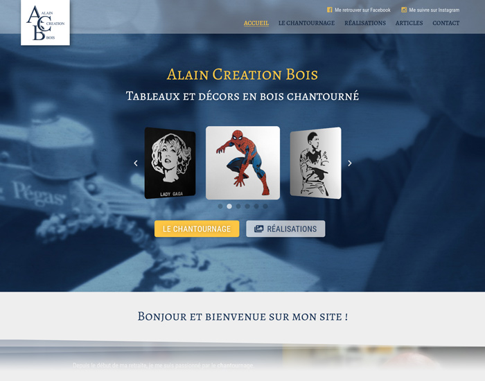 Création de site web : Alain Creation Bois