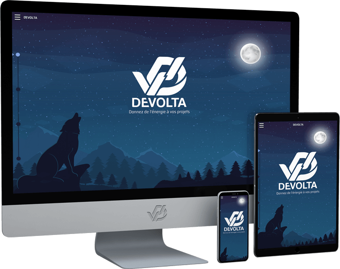 Capture d'écran du site web Devolta
