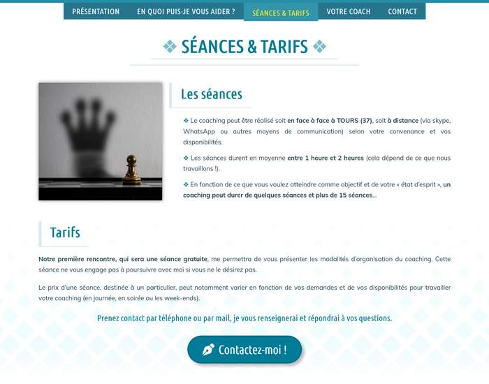 Capture d'écran du site internet de Frédéric RODRIGUES